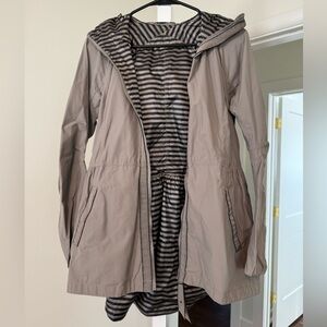 Women's Tan Hooded Jacket